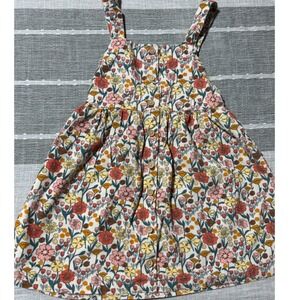 Blueberri Boulevard Girls Size 6 Floral Corduroy Jumper Dress